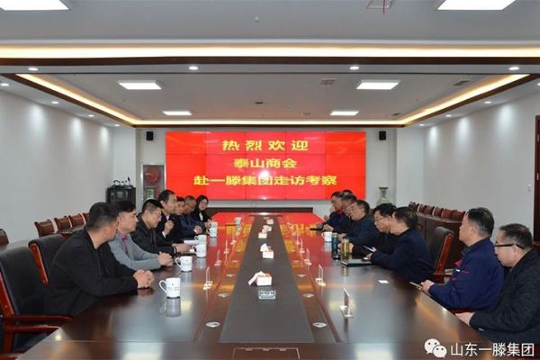 泰山商會執(zhí)行會長徐濤、香港泰安聯(lián)誼總會會長王振明等到一滕集團走訪考察